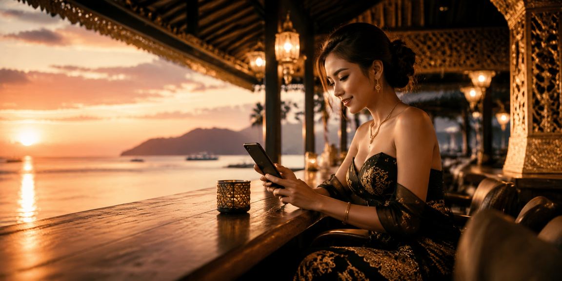 Pengguna Kota Kinabalu menggunakan kasino mudah alih l3210 dengan gaya Malaysia
